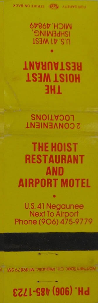 Hoist Restaurant - Vintage Matchbook